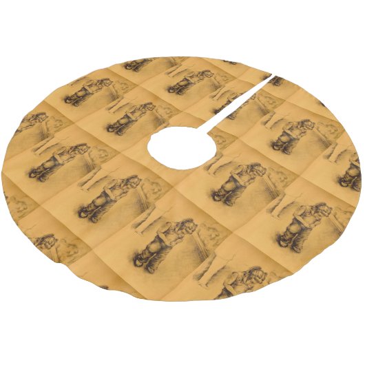 Ik ben verloren in Le Tianguie, Mexico Kerstboom Rok (Gekanteld)