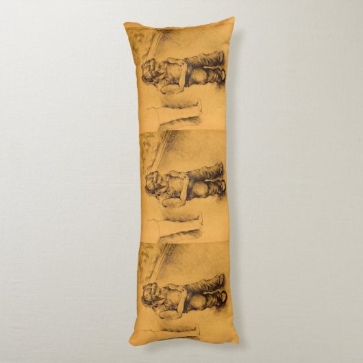 Ik ben verloren in Le Tianguie, Mexico Lichaamskussen (Achterkant (Verticaal))