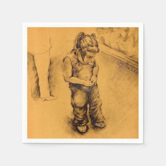 Ik ben verloren in Le Tianguie, Mexico Servetten (Voorkant)