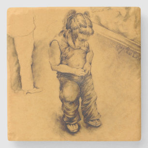 Ik ben verloren in Le Tianguie, Mexico Stenen Onderzetter