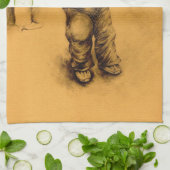 Ik ben verloren in Le Tianguie, Mexico Theedoek (Gevouwen)