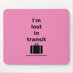 Ik ben verloren in Transit Travel Suitcase Light-M Muismat