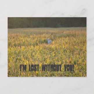 Ik ben verloren zonder jou. briefkaart