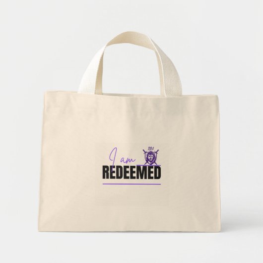 Ik ben verlost Bumpersticker magneet Christelijk Mini Tote Bag (Voorkant)