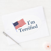 Ik ben vermaakt ovale sticker (Envelop)