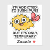 Ik ben veroordeeld voor Sushi Puns, maar het is sl Sticker (Vel)