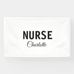Ik ben verpleegster medisch expert voeg uw naam te spandoek