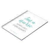 Ik ben verpleegster, wat is je superkracht? notitieboek (Linkerzijde)