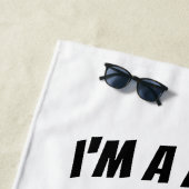 Ik ben verpleegster wat is je supermacht? strandla strandlaken (In situ)