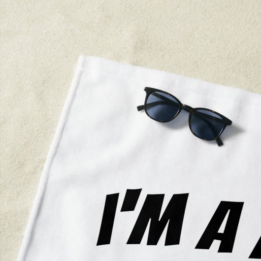 Ik ben verpleegster wat is je supermacht? strandla strandlaken (In situ)