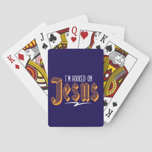 IK BEN VERSLAAFD AAN JEZUS POKERKAARTEN (Achterkant)