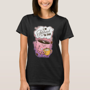 Ik ben verslaafd aan koffie op de dag t-shirt