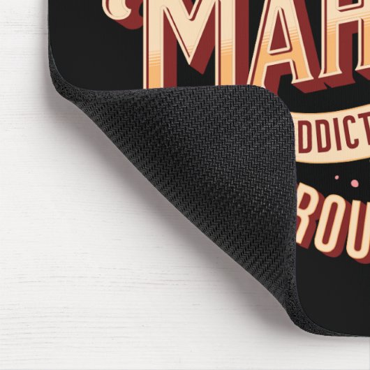 Ik ben verslaafd aan mahjong en ik ben er trots op muismat (Hoek)