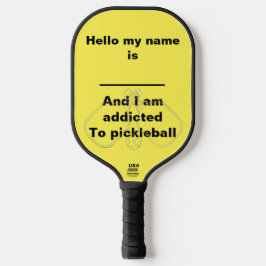 Ik ben verslaafd aan pickleball pickleball paddle