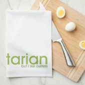 Ik ben Verticale keukenhanddoek van vegetariër (Quarter Fold)