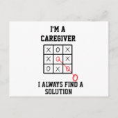 Ik Ben Verzorger Ik Vind Altijd Een Oplossing  Ans Briefkaart (Voorkant)