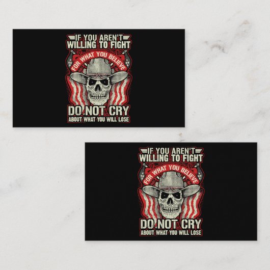 Ik ben Veteraan ExArmy met offensief respect. Visitekaartje (Voorkant / Achterkant)