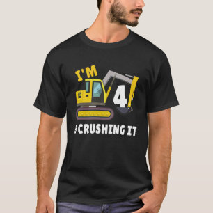 Ik ben vier en ik druk het vierde graafschap van d t-shirt