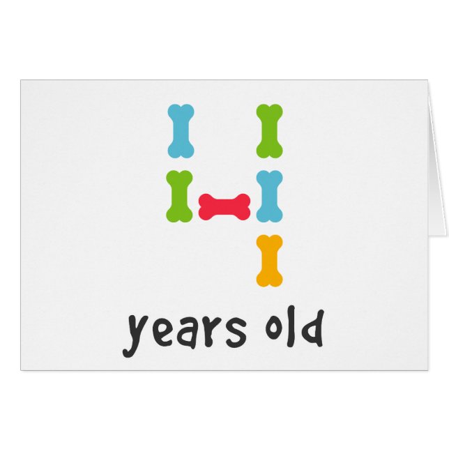 Ik ben vier jaar oud (Voorkant Horizontaal)