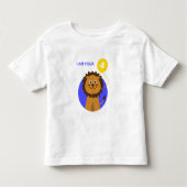Ik ben vier lachende leeuw kinder shirts (Voorkant)