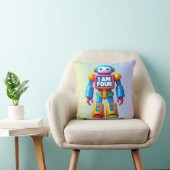 Ik ben vier robot voor kinderen 4e verjaardag tech kussen (Stoel)