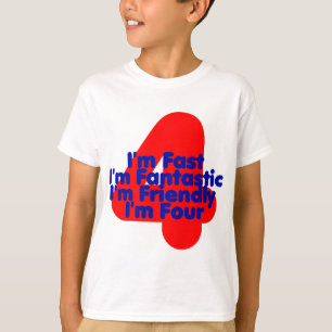 Ik ben vier t-shirt