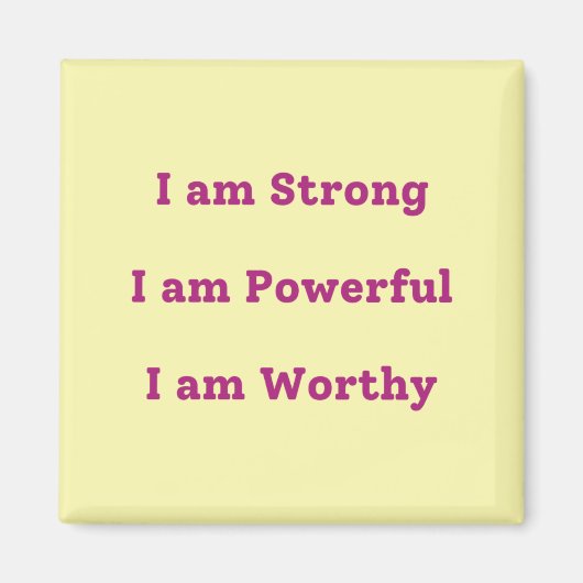 Ik ben ... Vierkante magneet (Voorkant)