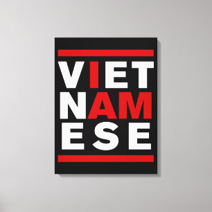 IK BEN VIETNAMESE CANVAS AFDRUK