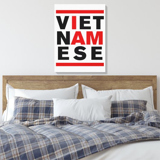 IK BEN VIETNAMESE CANVAS AFDRUK (Insitu (Slaapkamer))