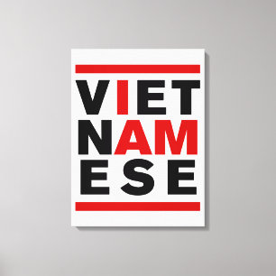 IK BEN VIETNAMESE CANVAS AFDRUK