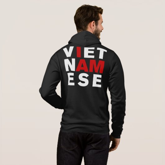 IK BEN VIETNAMESE HOODIE (Achterkant volledig)