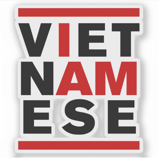 IK BEN VIETNAMESE STICKER (Voorkant)
