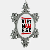IK BEN VIETNAMESE TIN SNEEUWVLOK ORNAMENT (Links)