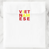 IK BEN VIETNAMESE VIERKANTE STICKER (Tas)