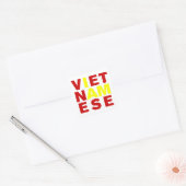 IK BEN VIETNAMESE VIERKANTE STICKER (Envelop)