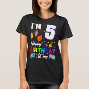Ik ben vijf jaar gelukkig bevallen voor mijn vijfd t-shirt