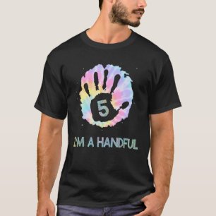 Ik ben vijf jaar oude Tie Dye 5 jaar T-shirt