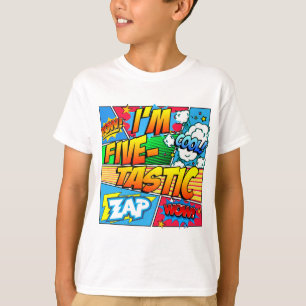 Ik ben vijf Tastic 5th Birthday T-shirt