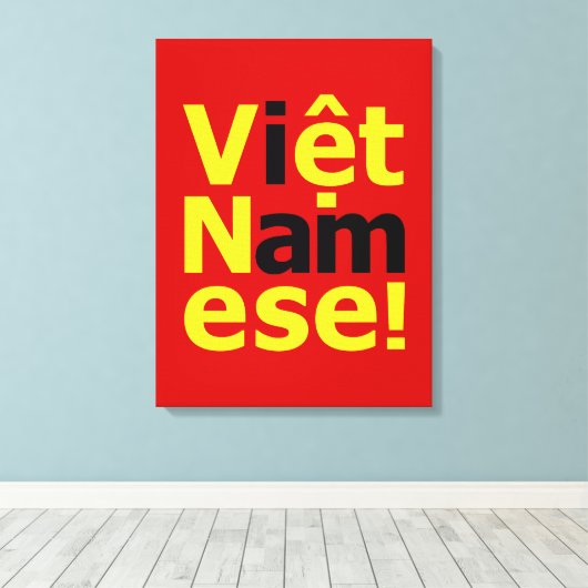 Ik ben Vikert Namese! Canvas Afdruk (Insitu (Houten vloer))