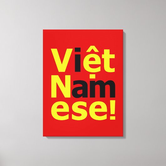 Ik ben Vikert Namese! Canvas Afdruk (Voorkant)