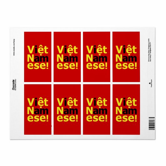 Ik ben Vikert Namese! Etiket (Full Sheet)