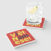 Ik ben Vikert Namese! Stenen Onderzetter (Zijkant)