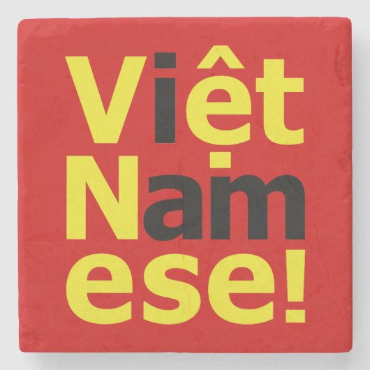 Ik ben Vikert Namese! Stenen Onderzetter (Voorkant)