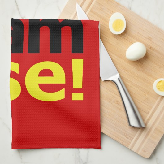 Ik ben Vikert Namese! Theedoek (Quarter Fold)