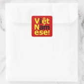 Ik ben Vikert Namese! Vierkante Sticker (Tas)
