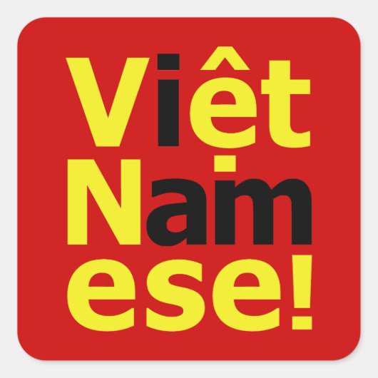 Ik ben Vikert Namese! Vierkante Sticker (Voorkant)
