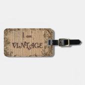 Ik ben vintage bagagelabel (Voorkant horizontaal)