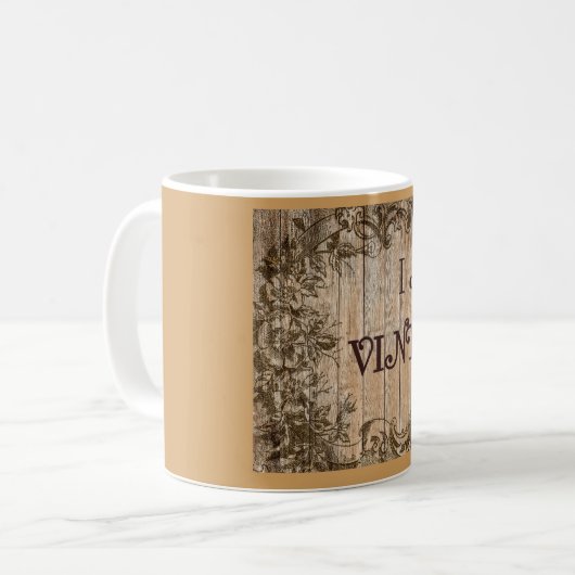 Ik ben vintage koffiemok (Voorkant links)