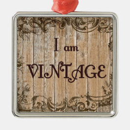Ik ben vintage metalen ornament