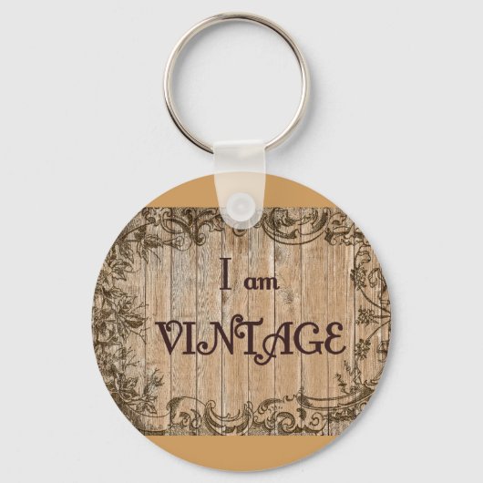 Ik ben vintage sleutelhanger (Voorkant)